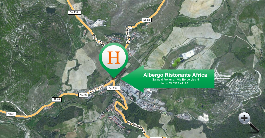Enlarge the Map of Albergo Africa